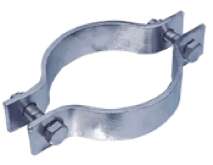 ABRAZADERA GALVANIZADA TIPO OMEGA DE 6” Y 8”